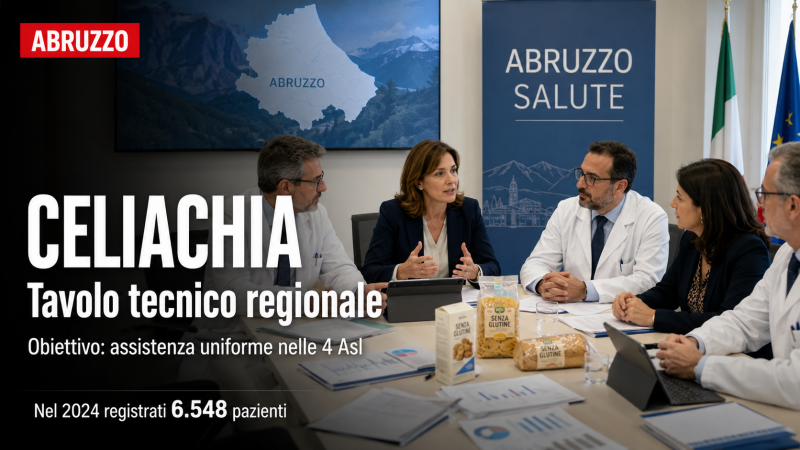 celiachia in abruzzo svolta sanitaria nuovo tavolo per cure uguali ovunque davvero