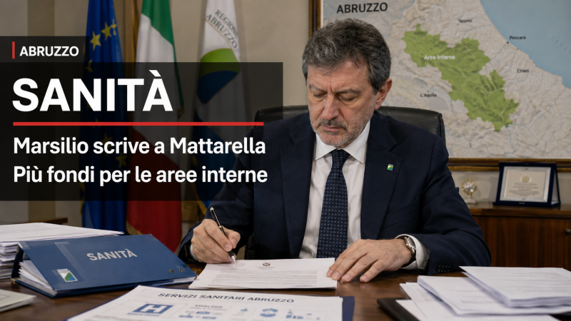 marsilio scrive a mattarella pi249 fondi alla sanit224 o le aree interne rischiano