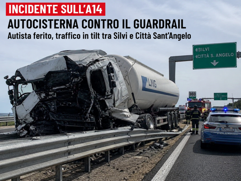 autocisterna si schianta sull8217a14 cabina distrutta autista grave in ospedale da Abruzzo24ore.tv autocisterna si schianta sull8217a14 cabina distrutta autista grave in ospedale