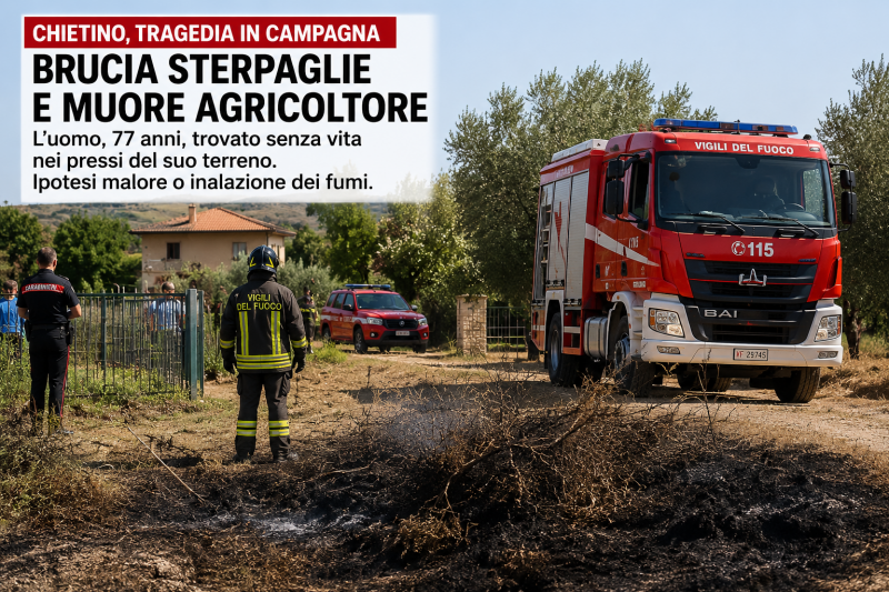 brucia sterpaglie e muore nel chietino tragedia nel terreno di casa da Abruzzo24ore.tv brucia sterpaglie e muore nel chietino tragedia nel terreno di casa