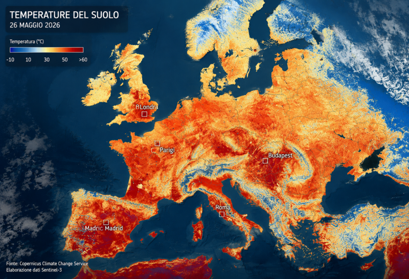 europa rovente vista dallo spazio i satelliti svelano la mappa del caldo