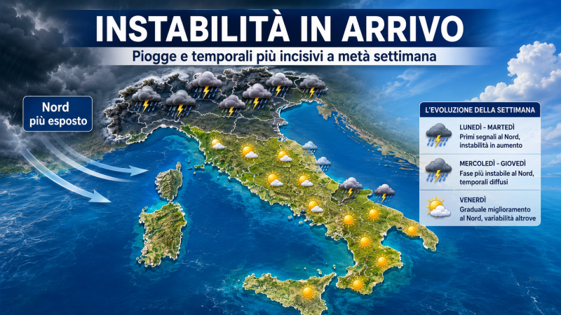 meteo temporali in arrivo ecco quando l8217instabilit224 colpir224 anche le pianure italiane da Abruzzo24ore.tv meteo temporali in arrivo ecco quando l8217instabilit224 colpir224 anche le pianure italiane