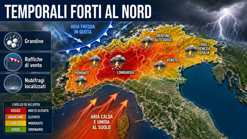 nord italia sotto assedio temporali violenti grandine e nubifragi in arrivo da Abruzzo24ore.tv nord italia sotto assedio temporali violenti grandine e nubifragi in arrivo