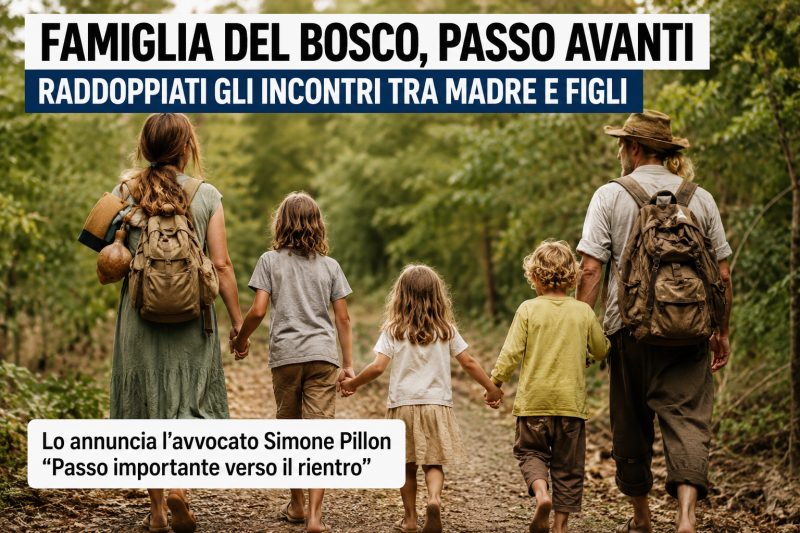 famiglia del bosco svolta per la madre raddoppiano gli incontri coi figli da Abruzzo24ore.tv famiglia del bosco svolta per la madre raddoppiano gli incontri coi figli