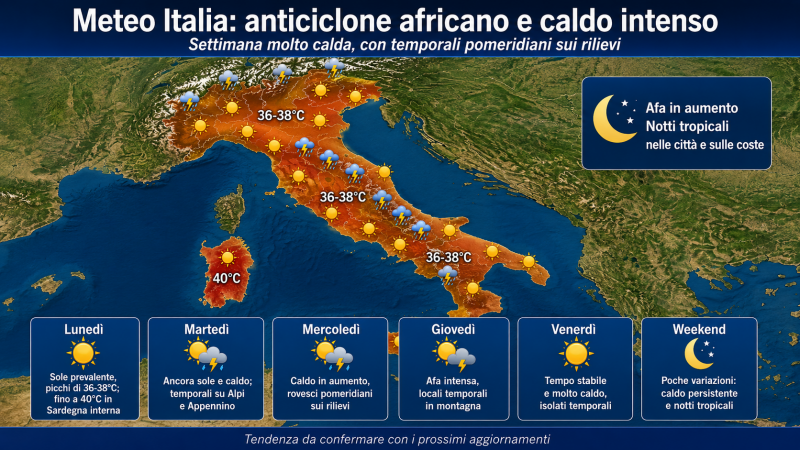 caldo africano senza tregua l8217italia sfiora 40 gradi temporali improvvisi in arrivo da Abruzzo24ore.tv caldo africano senza tregua l8217italia sfiora 40 gradi temporali improvvisi in arrivo