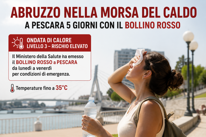 abruzzo soffoca nel caldo pescara resta rossa per cinque giorni consecutivi interi