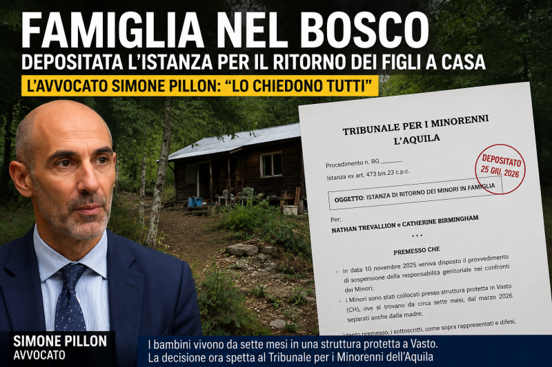 famiglia nel bosco nuova svolta chiesto il ritorno immediato dei figli casa