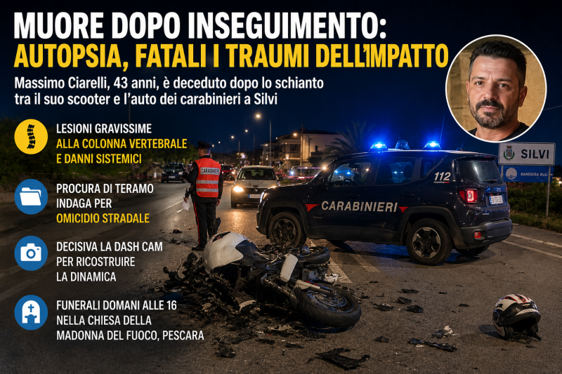 autopsia ciarelli cosa ha rivelato l8217esame dopo lo schianto fatale a silvi da Abruzzo24ore.tv autopsia ciarelli cosa ha rivelato l8217esame dopo lo schianto fatale a silvi
