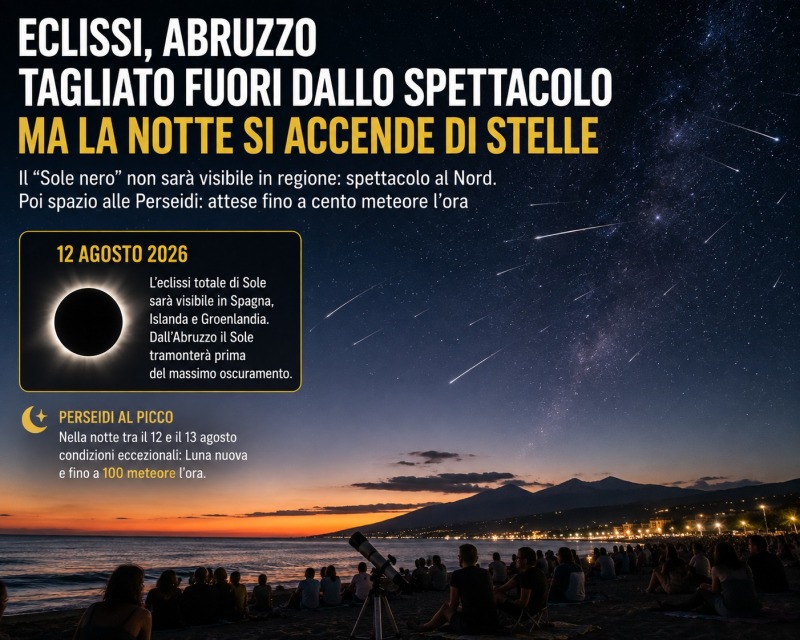 eclissi abruzzo tagliato fuori dallo spettacolo poi il cielo si accende