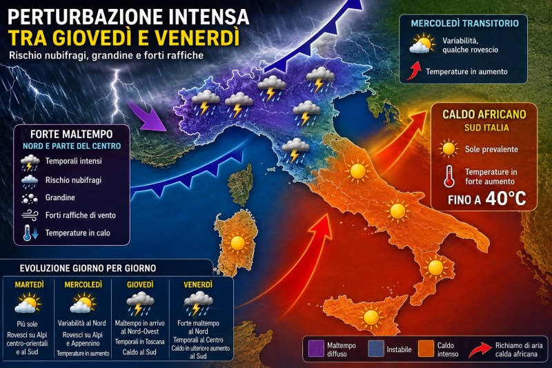 meteo perturbazione pi249 violenta in arrivo rischio nubifragi grandine e allagamenti da Abruzzo24ore.tv meteo perturbazione pi249 violenta in arrivo rischio nubifragi grandine e allagamenti