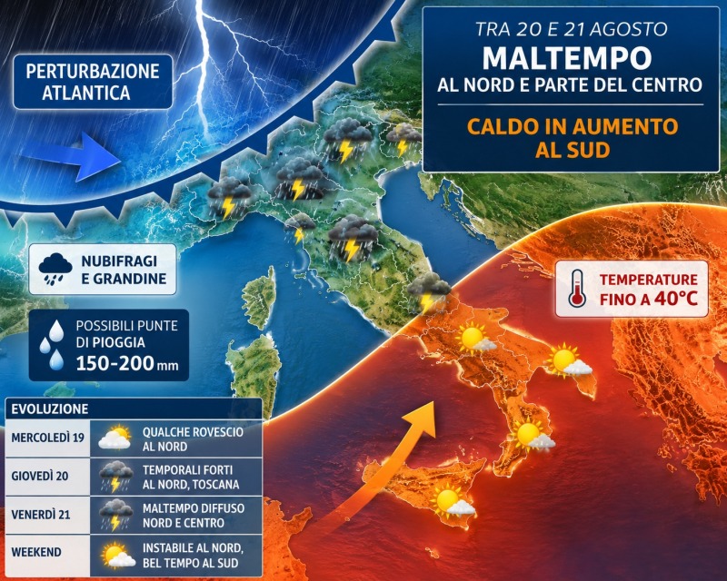 meteo cambia tutto in italia nubifragi e grandine poi torna caldo da Abruzzo24ore.tv meteo cambia tutto in italia nubifragi e grandine poi torna caldo