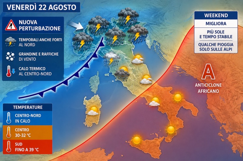 meteo nuova perturbazione sull8217italia venerd236 cambia tutto poi torna l8217estate da Abruzzo24ore.tv meteo nuova perturbazione sull8217italia venerd236 cambia tutto poi torna l8217estate