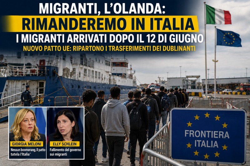migranti l8217olanda avverte l8217italia ripartono i trasferimenti dopo il 12 giugno