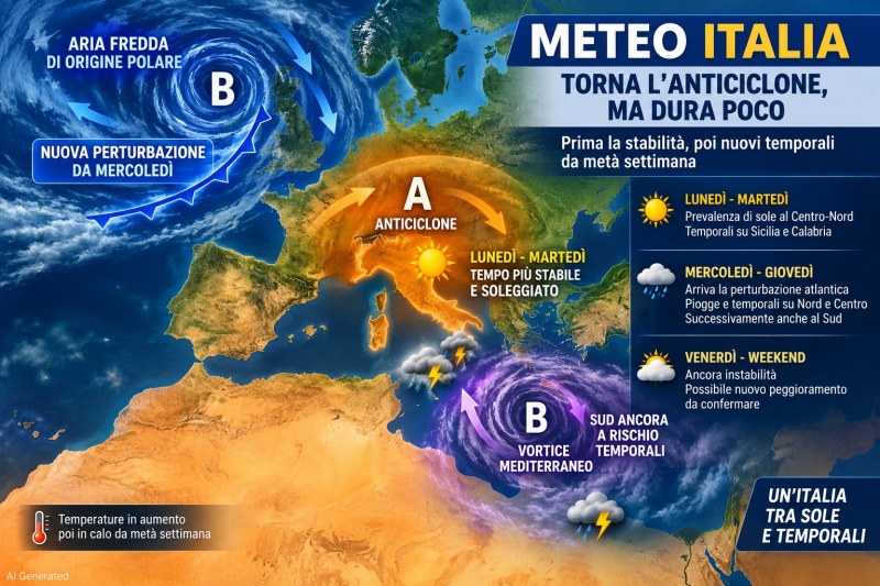 meteo torna l8217anticiclone ma durer224 poco nuovi forti temporali sull8217italia da Abruzzo24ore.tv meteo torna l8217anticiclone ma durer224 poco nuovi forti temporali sull8217italia