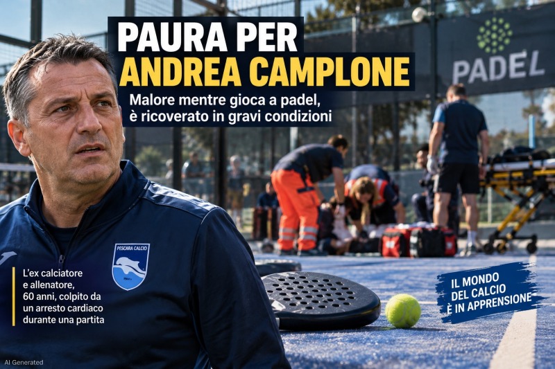 paura per andrea camplone arresto cardiaco mentre gioca a padel operato da Abruzzo24ore.tv paura per andrea camplone arresto cardiaco mentre gioca a padel operato