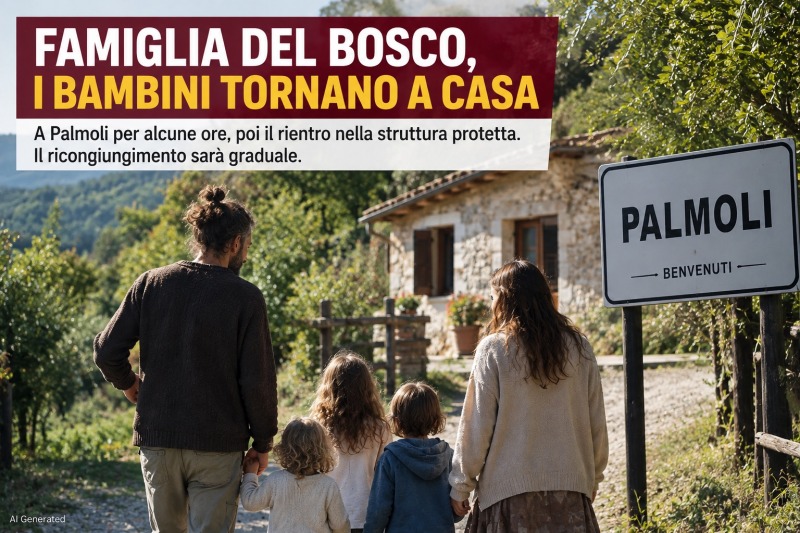 famiglia del bosco svolta dopo dieci mesi i bambini tornano a casa da Abruzzo24ore.tv famiglia del bosco svolta dopo dieci mesi i bambini tornano a casa