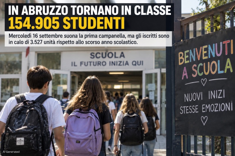 scuola suona la campanella in abruzzo ma spariscono 3527 studenti da Abruzzo24ore.tv scuola suona la campanella in abruzzo ma spariscono 3527 studenti