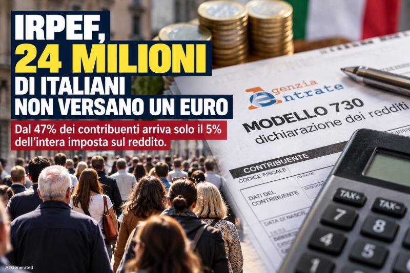 fisco quasi 25 milioni di italiani non pagano irpef i numeri da Abruzzo24ore.tv fisco quasi 25 milioni di italiani non pagano irpef i numeri