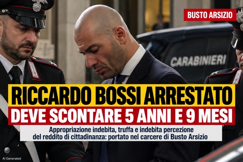 riccardo bossi arrestato finisce in carcere deve scontare cinque anni e nove mesi da Abruzzo24ore.tv riccardo bossi arrestato finisce in carcere deve scontare cinque anni e nove mesi
