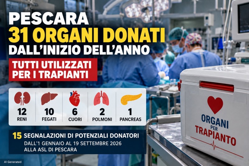 dall8217inizio del 2026 quindici potenziali donatori segnalati all8217ospedale di pescara da Abruzzo24ore.tv dall8217inizio del 2026 quindici potenziali donatori segnalati all8217ospedale di pescara