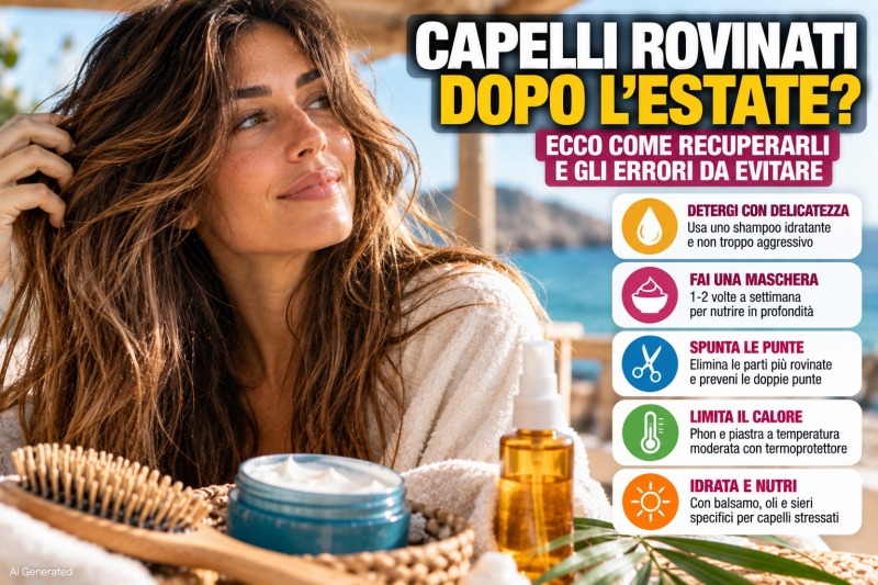 capelli rovinati dopo l8217estate ecco come recuperarli senza commettere questi errori da Abruzzo24ore.tv capelli rovinati dopo l8217estate ecco come recuperarli senza commettere questi errori