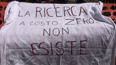 La protesta dei lavoratori Cotir e Ara